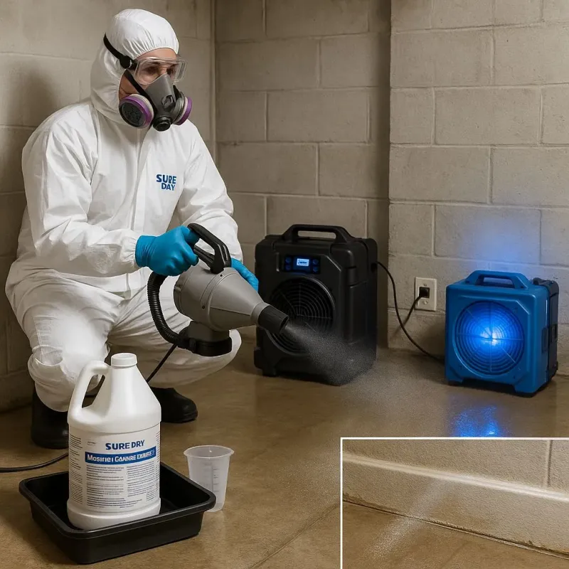 Sanitization and Odor Removal process in Andover, FL